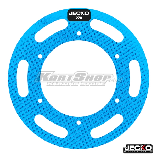 Jecko Sprocket Protector, One piece, Ø 180 mm, Mini Kart, Blue