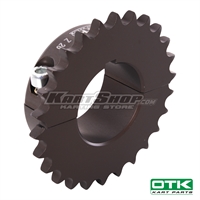 Sprocket AL 7075 Ø50 mm Z22 pitch 1/2 "