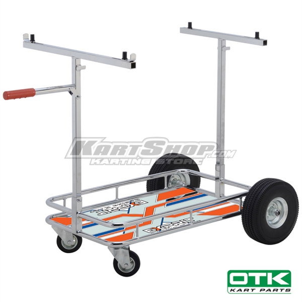 Kart trolley with Exprit sticker, OTK, Chrome