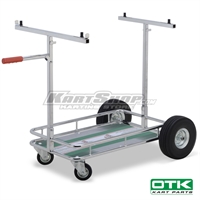Kart trolley with Tonykart sticker, OTK, Chrome