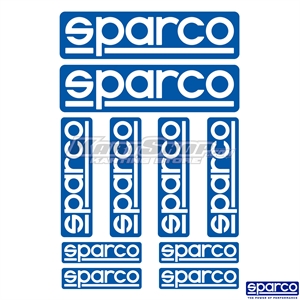 Stickers, Set of 10 pcs, Sparco