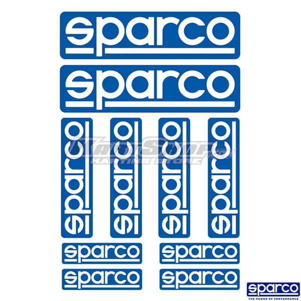 Stickers, Set of 10 pcs, Sparco