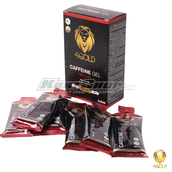 Caffeine Gels, Red Fruit, 6 pcs, 4Gold