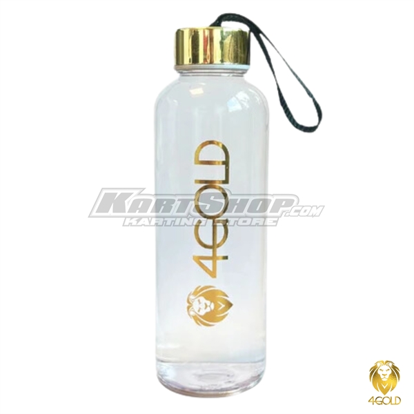 Clear Water Bottle, 4Gold