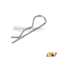 Pegs locking split-pin for front spoiler
