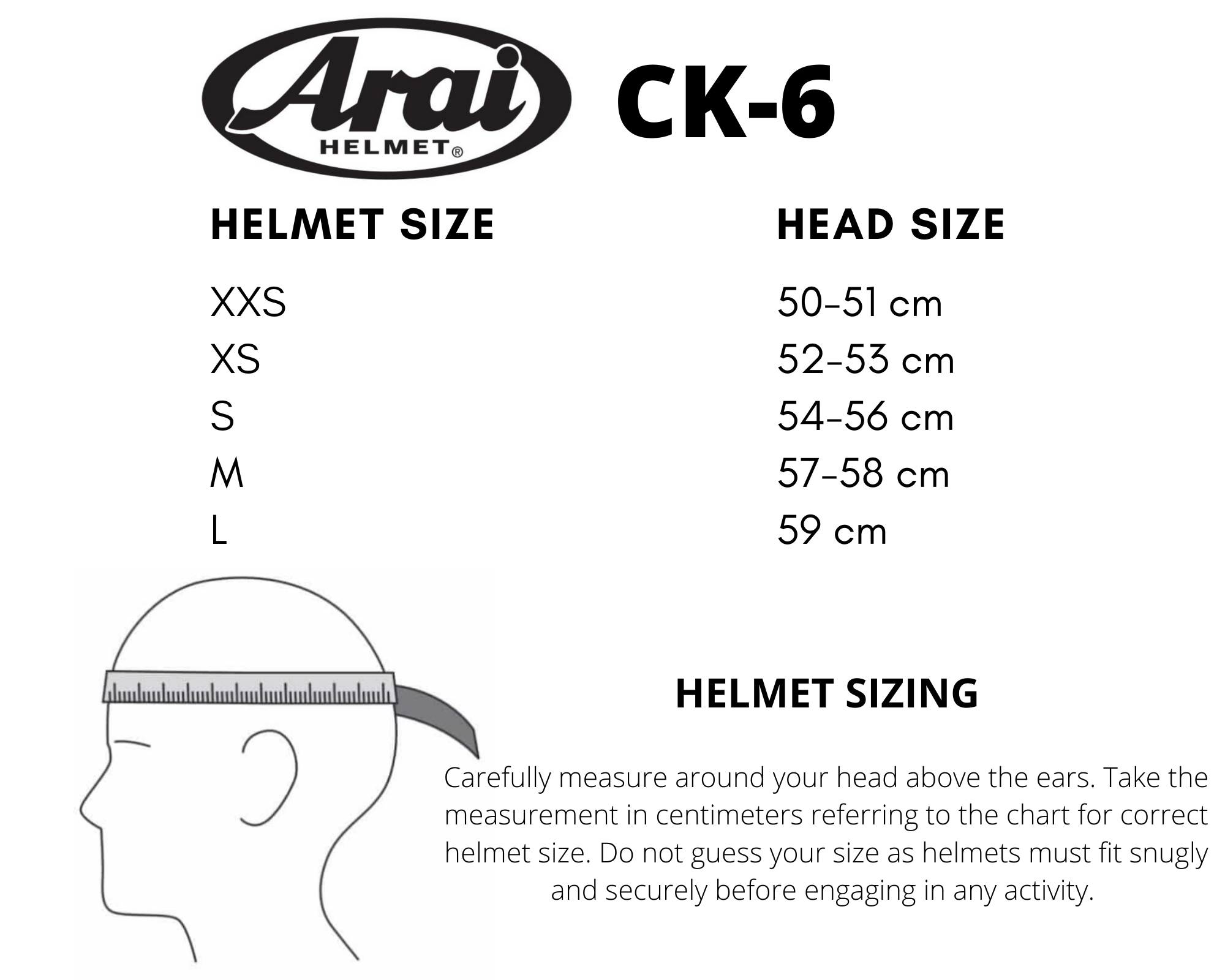 ARAI CK-6 CASCO KART omologato Bimbo – Tramuto Kart