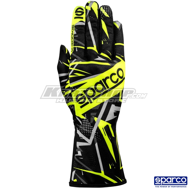 Racing Gloves, K-Rookie Black / Yellow