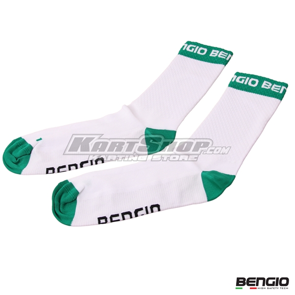 Bengio Socks, Green / White, Size 40-46
