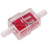 Fuel filter, square, small, Red