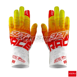 32Five Gloves, EPIC RACE,  White / Fluo Orange2Yellow