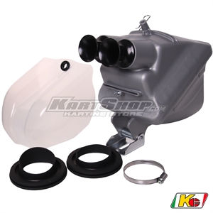 Intake Silencer, CIK, Booster incl. Rain cover, Ø23