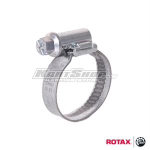 Steel clamp for waterpipe, D16 - 27 mm, Rotax