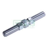 Threaded piece for adjustable seat support