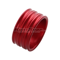 Spacer for 25mm Stub axle, 15 mm, Red 