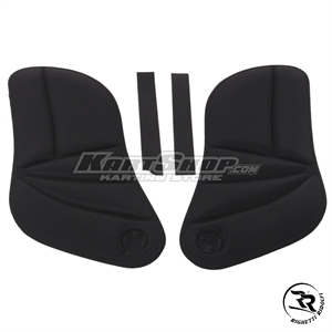 Set seat paddings with velcro fasteners