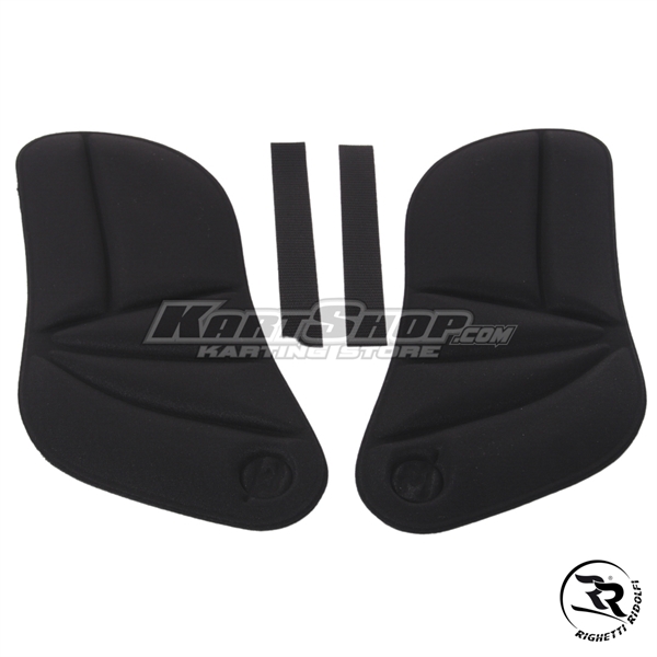 Set seat paddings with velcro fasteners