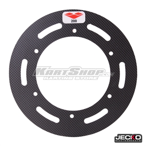 Sprocket Protector, One piece, D200 mm, Carbon