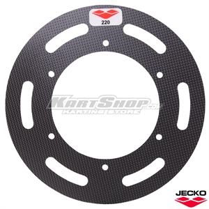 Sprocket Protector, One piece, D220 mm, Carbon