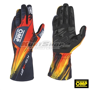 Racing Gloves, KS-4 ART, Black / Orange