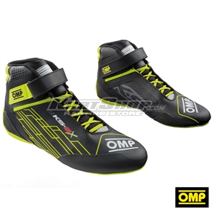 Driver Shoes, KS-2X, FIA 8877-2022, Black - Fluo Yellow