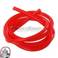Silicone pipe for for overflow, red, 1 Meter