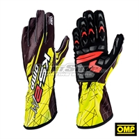 OMP KS-2 ART Gloves, Black / Yellow