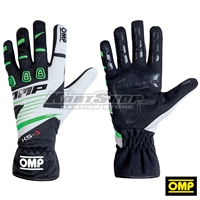 Racing Gloves, KS-3, Green / White / Black