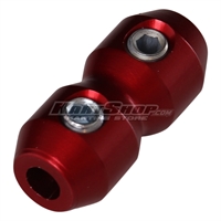 Cable clamp for accelerator cable, red