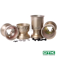 Set of MXQ magnesium wheels, 130 - 212 mm