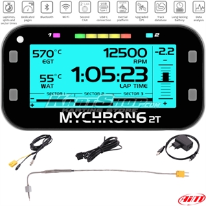 Lap timer, MyChron6 2T, with exhaust temperature sensor