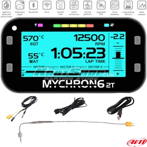 Lap timer, MyChron6 2T, with exhaust temperature sensor