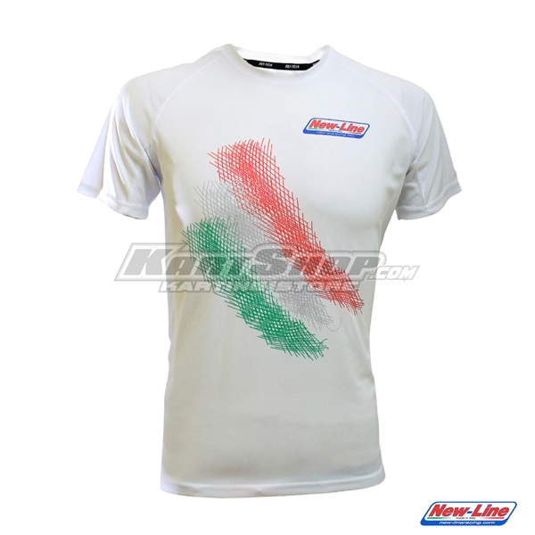 T-Shirt, New Line, White, Size L