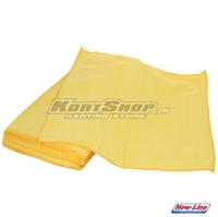 Microfiber cleaning cloth, Yellow, 10 pcs, New Line