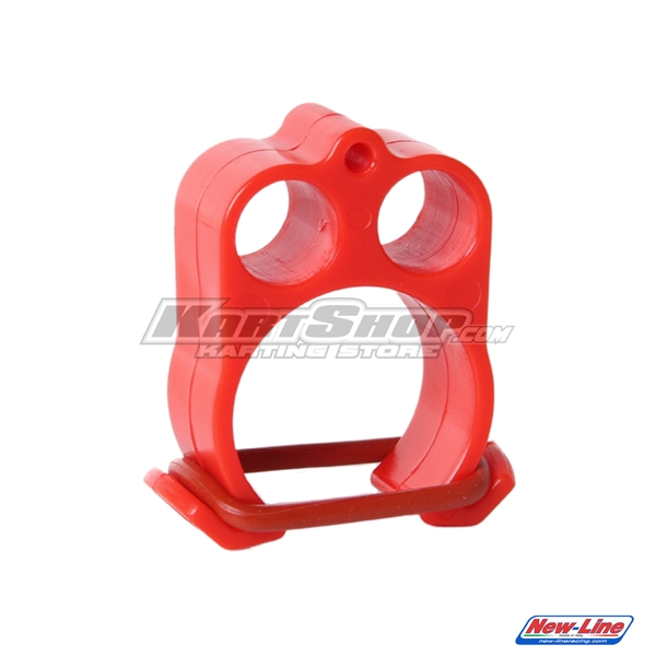 Support for fixing fuel pipe, 30 mm, Red