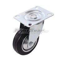 Rubber wheel for Trolley with plate