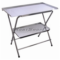 Folding double work table