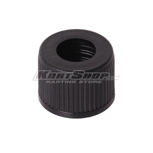 Cap for fuel tank for fuel pipe, black