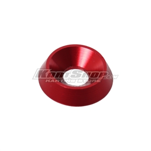 Counter sunk washer 18 x 6 mm, red