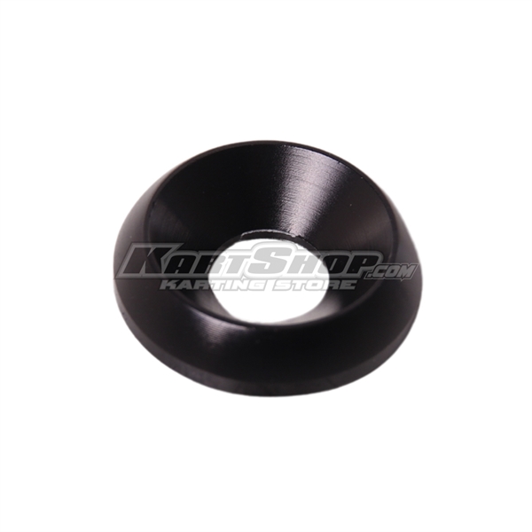 Countersunk washer, Aluminium, D19 x 8 mm, Black