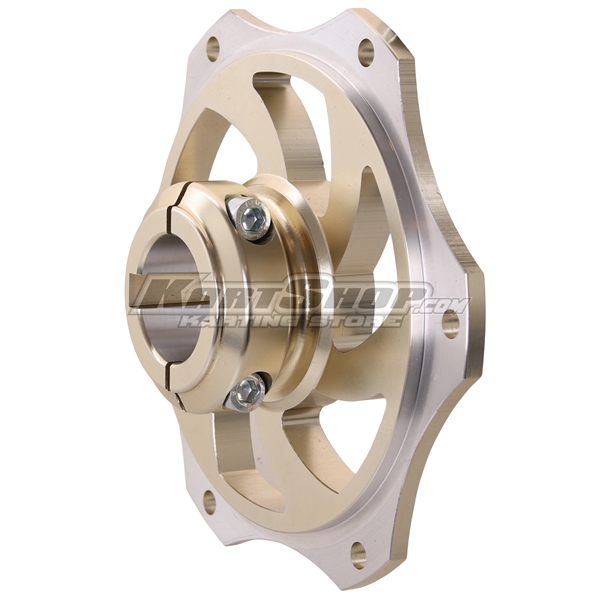 Aluminium Sprocket hub with 2 bolts, 30 mm, Double