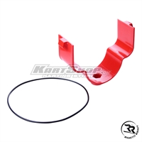 Support for NOX intake silencer, Plastic, red