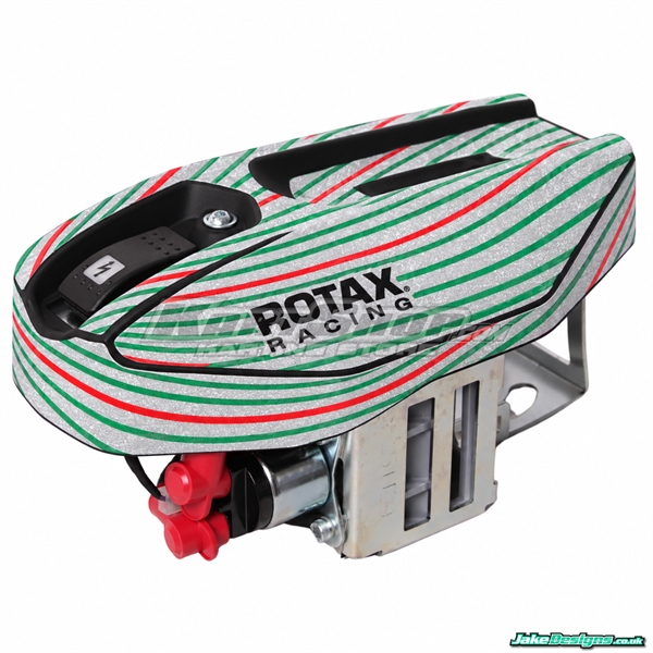Stickers for Battery holder with Rotax logo, Tonykart