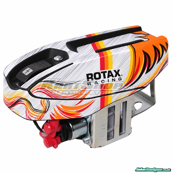 Stickers for Battery holder with Rotax logo, Kart Republic