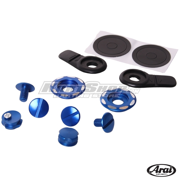 Screw kit, CK6, Oval, Blue