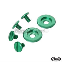 Arai screw kit, CK6, Green