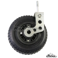 Front Poliurethan Wheel with holder 2.50-4, Stone