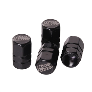 Aluminiums Dust cap, Black, 4 pcs, Kartshop.com