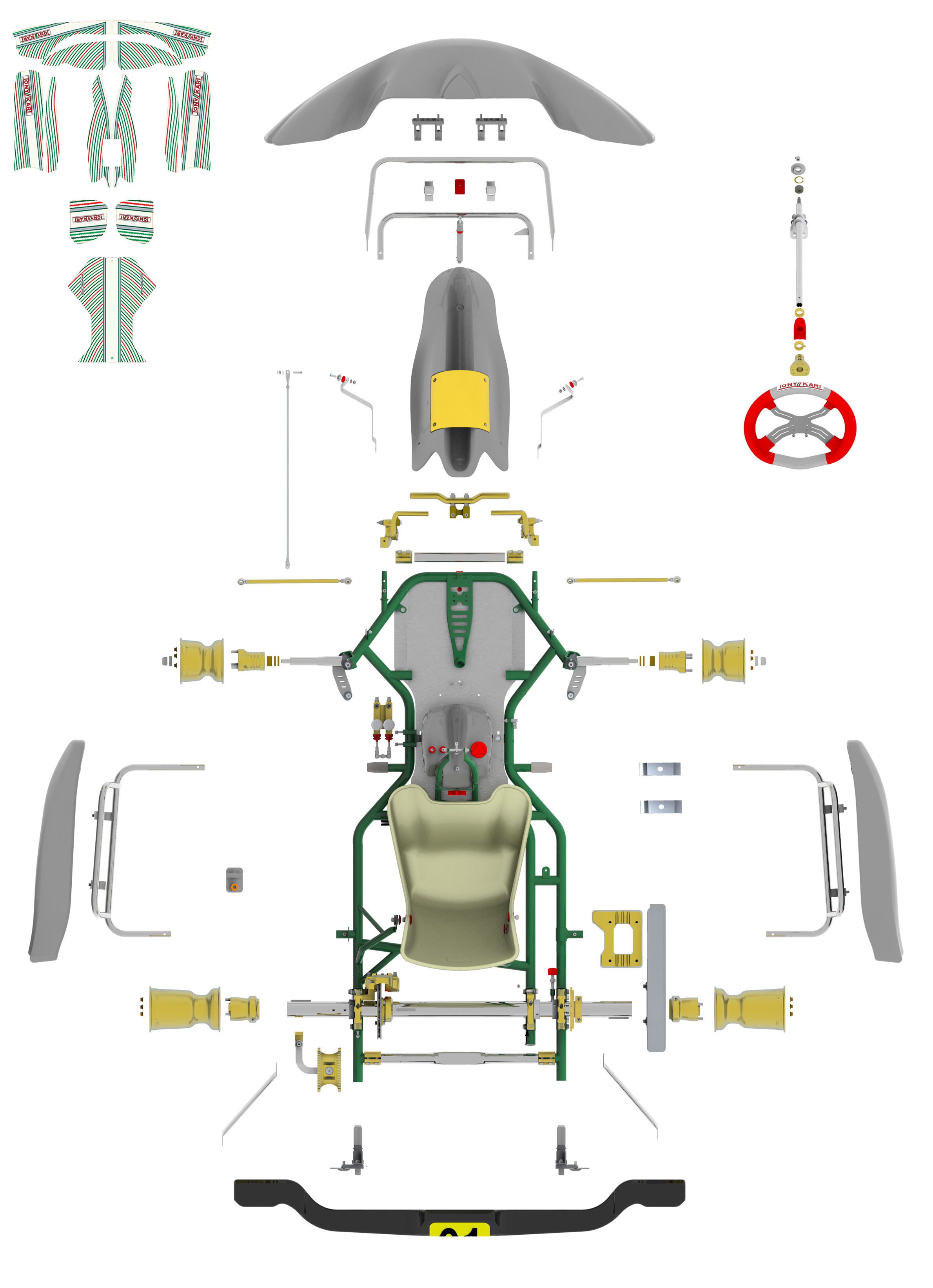 tony kart frame