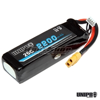 Battery, LiPo, 11,1V 2200 mAh - UniGo