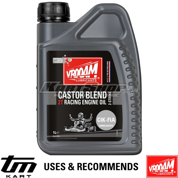 Vrooam Castor Blend, 2T Oil, CIK homologated